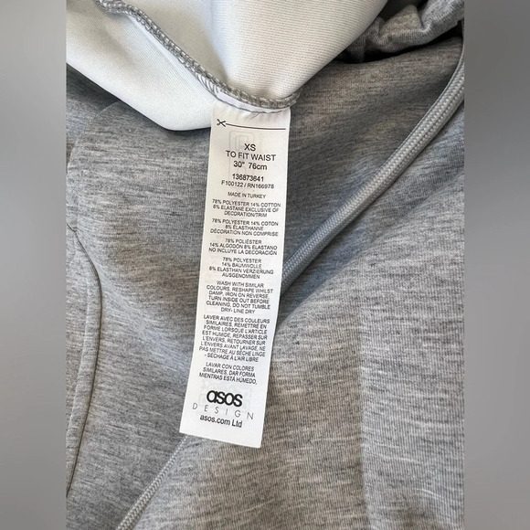 ASOS DESIGN Super Wide Leg Scuba Joggers in Gray Marl, size XS. SOLD OUT ONLINE - Picture 10 of 14